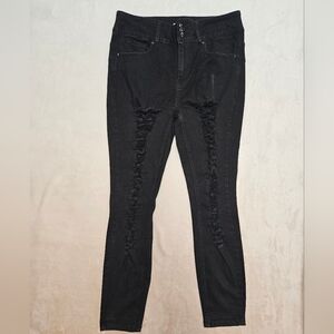 HT Denim high rise super skinny jeans